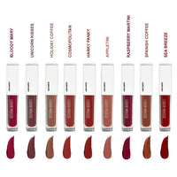 LOVE EARTH LIQUID LIPSTICK PACK OF 9 2.0 - MINIS Set- 2