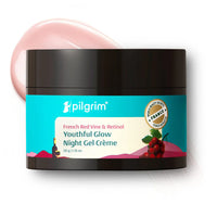 pilgrim French Red Vine & Retinol Youthful Glow Night Gel Creme 50g