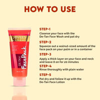 Jovees De-Tan Face Pack With Wheat Germ & Carrot | Revitalizes 100g