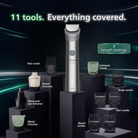 Philips India's No.1 Men's Trimmer* | Effortless styling | BeardSense Technology | All-in-One Grooming 11 in 1 Trimmer Kit- Face, Head, Body | IPX7 Waterproof MG5932