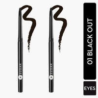 SUGAR Kohl Of Honour Blister Duo Intense Kajal - Black Out - Set of 2