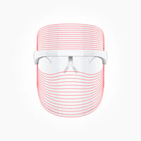 WINSTON LED LIGHT THERAPY FACE MASK TRANSPARENT & WHITE WITH 3 LIGHT MODES