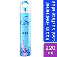 Godrej aer Spray | Room Freshener for Home & Office Cool Surf Blue 220ml