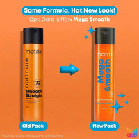 MATRIX Mega Smooth Shampoo for Frizzy, Dry Unmanageable Hair, Defy Frizz for 4 Days (350 ml)