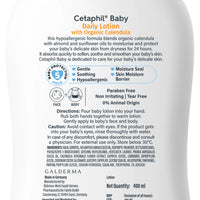 Cetaphil BABY DAILY LOTION WITH ORGANIC CALENDULA FACE AND BODY (400 ml)