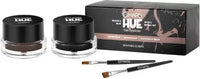 MARS Hue Gel Eyeliner with 2 Brush Set Black & Brown, 6.6g (LS12) 6.6 g (Jet Black and Brown)
