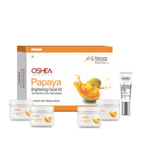 Oshea Herbals Papaya Facial Kit – Deep Cleansing, Instant Glow & Brightening Facial at Home All Skin Type 209g