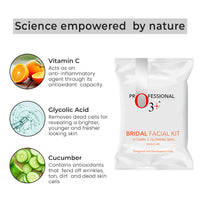 O3+ Bridal Facial Kit Vitamin C Glowing Skin (67g+69ml)