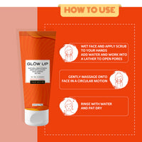 Glow Up PAPAYA & TURMERIC FACE SCRUB - 75g