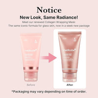 Medicube Collagen Overnight Wrapping Peel Off Facial Mask Pack - Elasticity & Hydration Care, Reduces Sagging & Dullness - Hydrolyzed Collagen For Glowing Skin - Korean Skin Care 75ml
