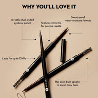 SUGAR Cosmetics Arch Arrival Micro Brow Pencil | 0.09 gm (01 Jerry Brown)