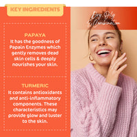 Glow Up PAPAYA & TURMERIC FACE SCRUB - 75g