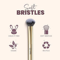 MARS Artist's Arsenal Professional Dense Highlighter Brush For Face | Precise Synthetic Bristles | Feather Soft Touch | Professional Makeup Brush BRF-04