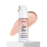 RENEE Lumi Glow Highlighting Liquid Foundation With 3D Glow For Luminous Sand Skin, 30ml