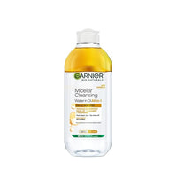 Garnier Skin Naturals, Cleansing Water for Waterproof Makeup, Nourishing Formula, Micellar Oil-Infused Cleansing Water 400ml