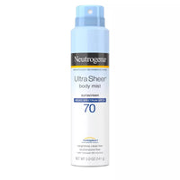 Neutrogena Ultra Sheer Body Mist Sunscreen Broad Spectrum Spray SPF 70 141gm