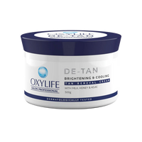 Oxylife Salon Professional De-Tan Brightening & Cooling Tan Removal Cream 500g