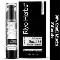 Riyo Herbs Advanced Snail Mucin 98 Essence Serum 50ml | Enrich with Hyaluronic Acid and Lactic Acid For Glowing & Hydrating Skin | Korean Skincare