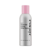 Eva NYC Kweeen Silver Hair and Body Glitter Spray - Our Original Ultra Shimmery Glitter New Look - Adds Shine + Non-Sticky - Quick Drying Sparkle Spray - Warm Vanilla Scent - 4.9 oz