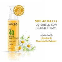 Oshea Herbals Uv Shield Sun Block Spray SPF 40 PA+++ All Type Skin 120ml
