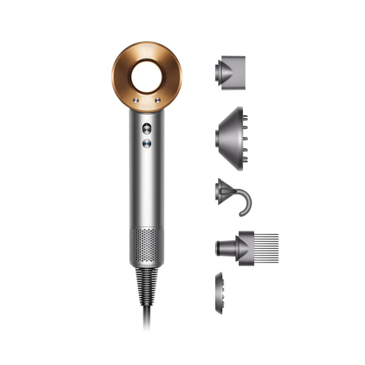 Dyson Supersonic™ Hair Dryer, Nickel/Copper HD08 – Mani Ram Dyson Supersonic™ Hair Dryer, Nickel/Copper HD08 – Mani Ram
