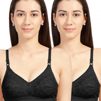 SONARI Cream Chikankari Bra