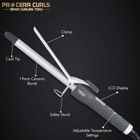 VEGA PROFESSIONAL Pro Cera Curls 19mm Curling Tong