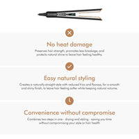 Dyson Airstrait™ Straightene| Dry & Straighten| Volumunious & Shiny Hair| Travel Friendly|Intelligent Heat Control| (Bright Nickle / Bright Copper)