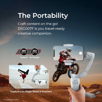 Digitek DSG-007F AI 3 Axis Wide Angle Smartphone Gimbal with AI Tracker & 5 hrs Working time