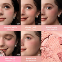 Flower Knows The Sweetie Bear Collection Silk Satin Blush 5g