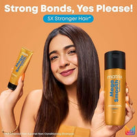 Matrix Mega Smooth Sulfate-free Conditioner with Squalene and Bonding Blend for Gentle Care and Bond Repair | Smoothens Hair | Safe for Chemically Treated Hair | 200ml