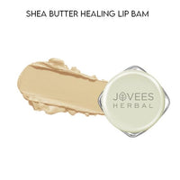 JOVEES Herbal Shea Butter Healing Lip Balm | 24 Hour Hydration | Heals Dry And Flaky Lips | Gives Soft And Supple Lips 8G, Off White