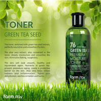 FARMSTAY 76 Green Tea Seed Premium Moisture Toner 350ml