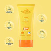 Aqualogica Glow+ Dewy Sunscreen Papaya & Vitamin C Spf 50+ PA+++++ 80g