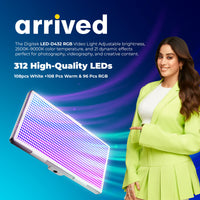 Digitek (LED-D432 RGB) Portable RGB LED Video Light LED-D432 RGB