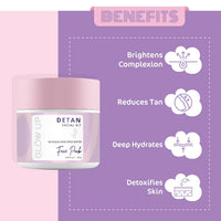 Glow Up Detan Face Pack - 100g