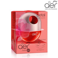 Godrej aer Twist Car Air Freshener Gel | Car Accessories | Petal Crush Pink 45g