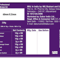 Oxylife Salon Professional Gold Radiance Bridal Kit - 336g (with x2 Jaquline Kajal Free)