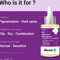 The Derma co 2% Kojic Acid Face Serum with 1% Alpha Arbutin & Niacinamide - 30 ml