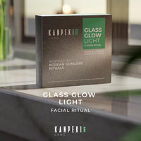 Kanpeki Glass Glow Light Facial Kit – 11 Step Korean Skincare Facial Kit with Marine Greens & Golden Spice Complex Purifies, Balances & Brightens for Oily & Combination Skin