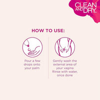 CLEAN & DRY | Daily Intimate Wash Restores pH Balance Naturally Mint Aloe Vera 190ml