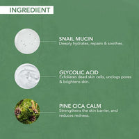 O3+ Mijoo Korea Glass Glow Facial Kit with Pine Cica & Snail Mucin - Ideal for Combination Skin (7 Steps)