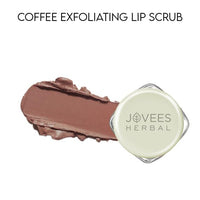 Jovees Herbal Coffee Exfoliating Lip Scrub For Brightening Dark Lips for Dry Lips/Smoker/Chapped Lip & Lipstick Stains Removal Lip care, Soft and Supple Lips | For Men and Women- 8g