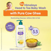 Himalaya Head to Toe Baby Wash with Pure Cow Ghee (400ml)