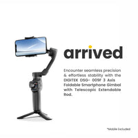 Digitek (DSG-009F AI TRACKER ) 3 Axis Foldabe Smartphone Gimbal with Built in Extandable Telescopic Rod
