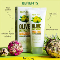 FARMSTAY Olive Intensive Moisture Foam Cleanser 100ml