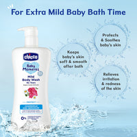 Chicco Baby Moments Mild Body Wash No Tears Chamomile And Geranium 0% 200ml