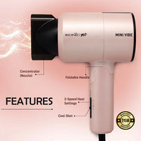 Ikonic Me Mini Vibe Hair Dryer ( Pearl Pink )