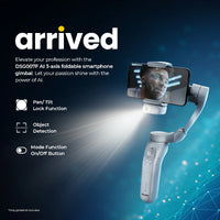 Digitek DSG-007F AI 3 Axis Wide Angle Smartphone Gimbal with AI Tracker & 5 hrs Working time