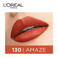 Loreal Paris Rouge Signature Matte Liquid Lipstick - Soft-Matte Finish, Super-Lightweight Formula, 7 g 130 I Amaze